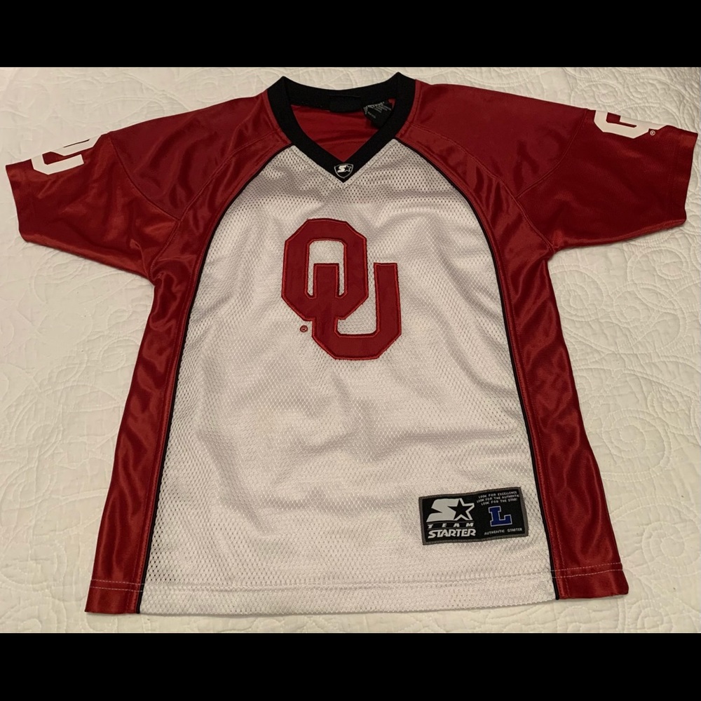 Oklahoma Sooners OU Mesh Starter Jersey Boys Size Large 12/14